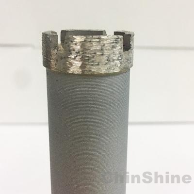 Crown diamond core bit segment