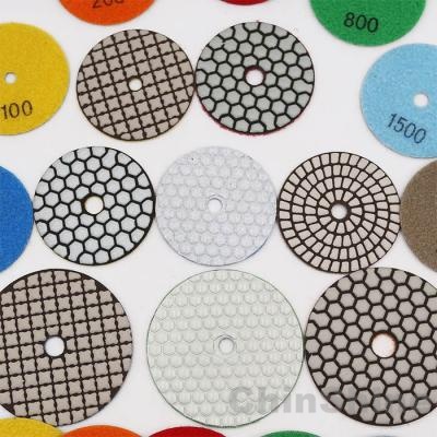 Dry diamond polishing pads