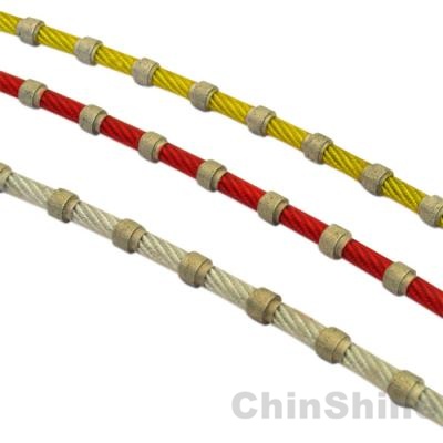 Diamond wire for stone block cutting