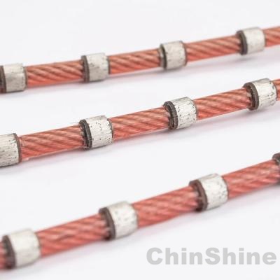 Diamond wire for stone block cutting