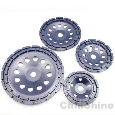 7 double row diamond grinding cup wheel