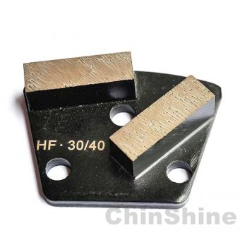 Magnetic diamond grinding shoe