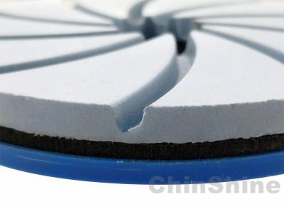 Edge diamond polishing pads for stone