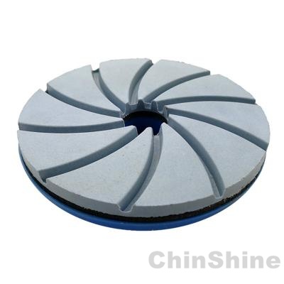 Edge diamond polishing pads for stone