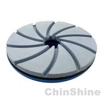 Edge diamond polishing pads for stone