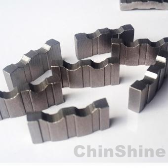 Turbo diamond core drill bit segment