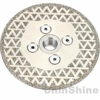 5 inch electroplated diamond disc with double side grinding