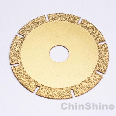 vacuum brazed diamond cutting disc for sintered stone dekton hard ceramic