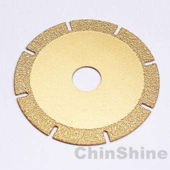 vacuum brazed diamond cutting disc for sintered stone dekton hard ceramic