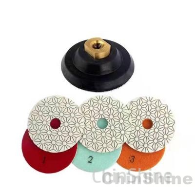 3 step granite marble diamond polishing pads