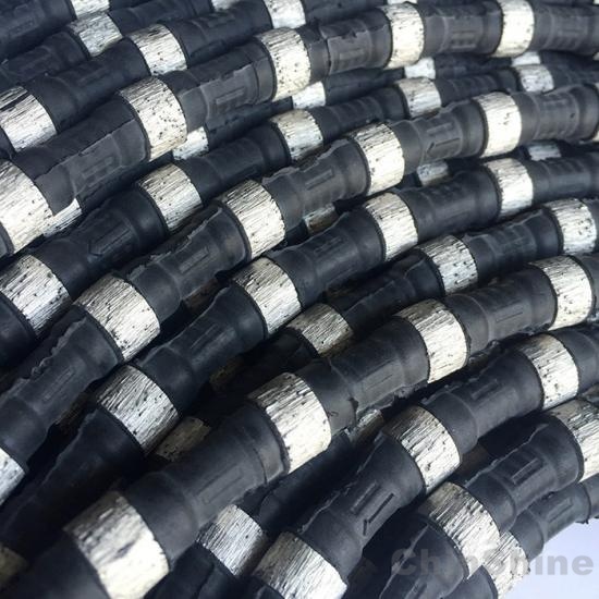 12mm Rubber Spring diamond wire for granite stone quarry